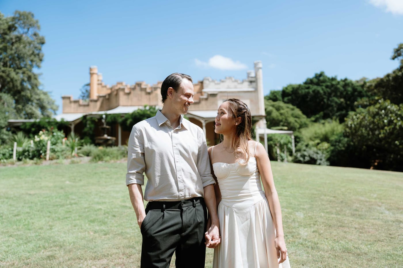APRIL AND LACHLAN ( Couple photoshoot at the Vaucluse house, Rosebay)