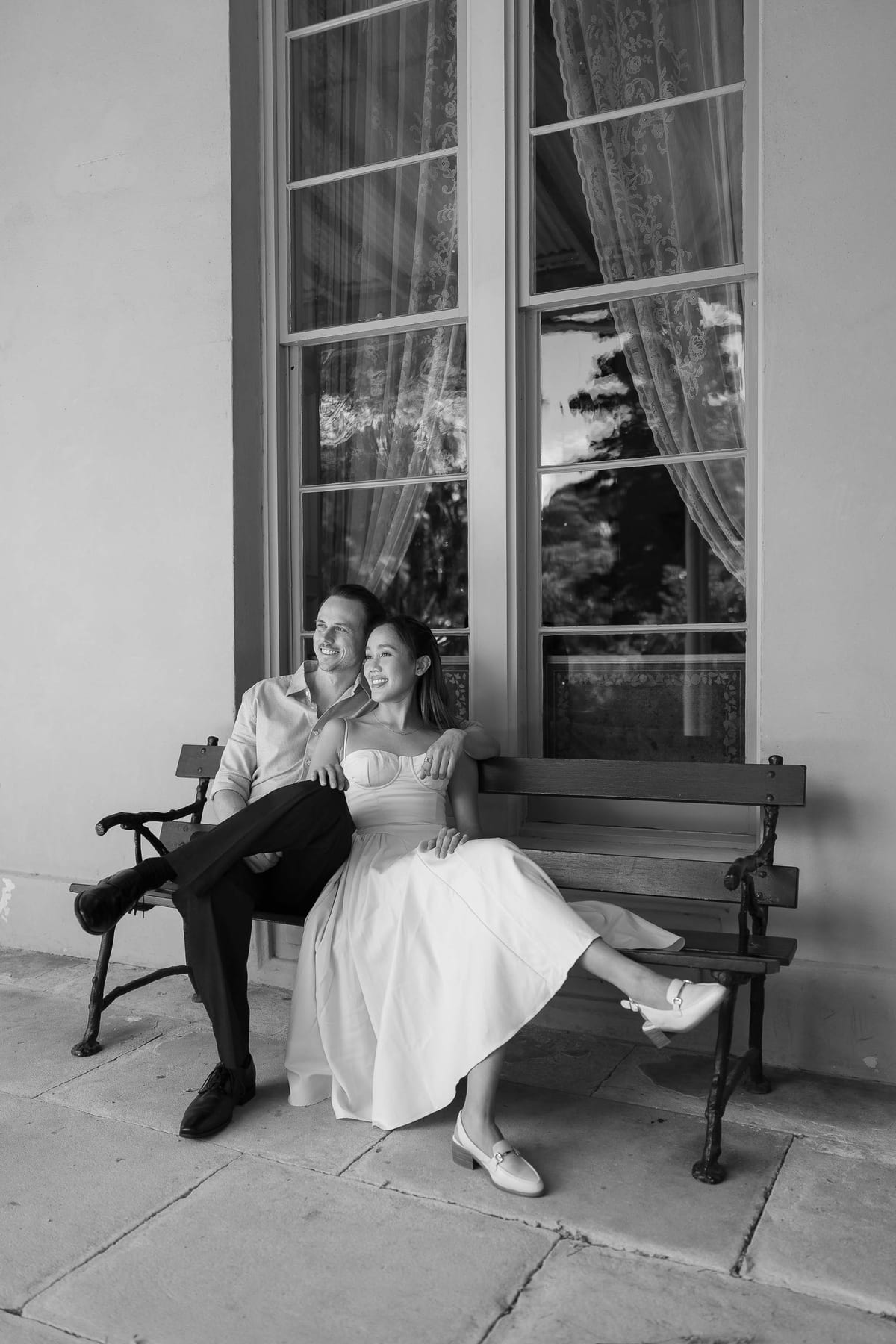 APRIL AND LACHLAN ( Couple photoshoot at the Vaucluse house, Rosebay)