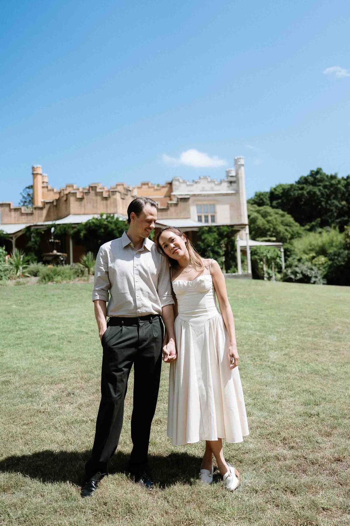 APRIL AND LACHLAN ( Couple photoshoot at the Vaucluse house, Rosebay)