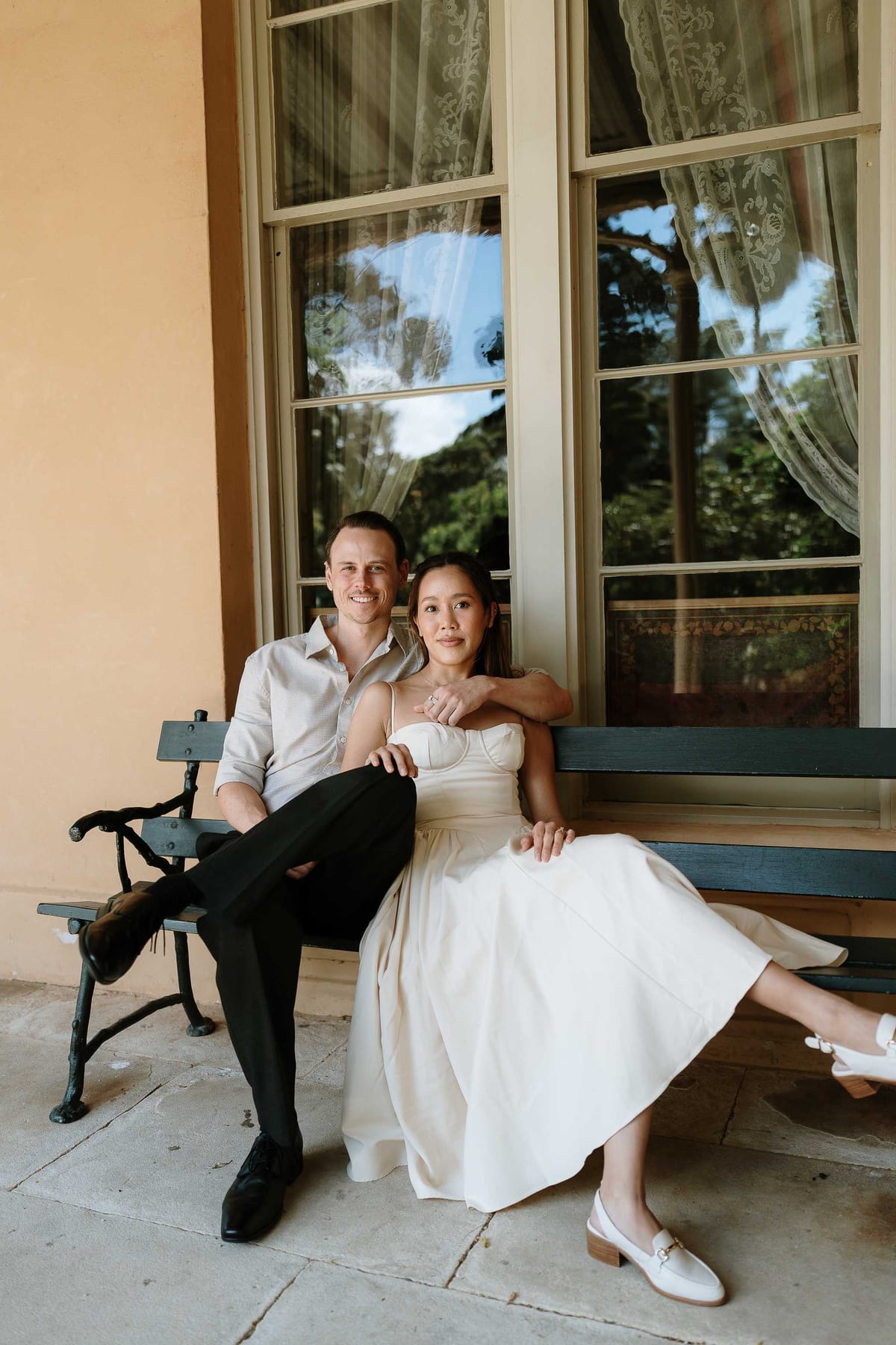 APRIL AND LACHLAN ( Couple photoshoot at the Vaucluse house, Rosebay)