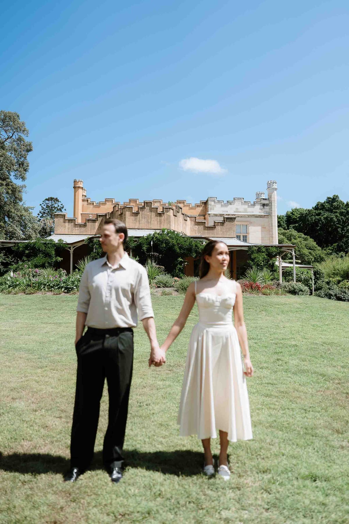 APRIL AND LACHLAN ( Couple photoshoot at the Vaucluse house, Rosebay)