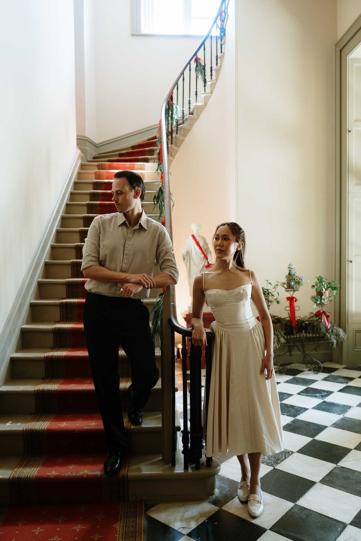 APRIL AND LACHLAN ( Couple photoshoot at the Vaucluse house, Rosebay)
