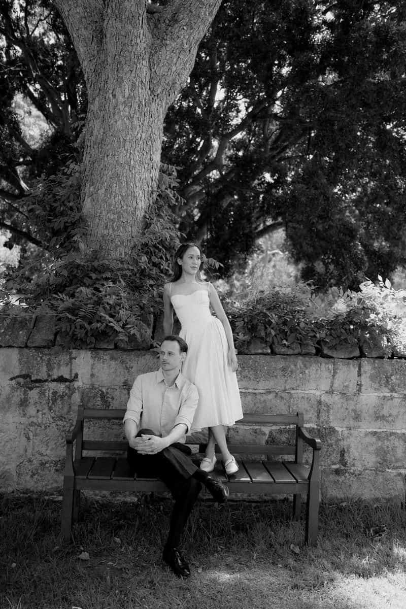 APRIL AND LACHLAN ( Couple photoshoot at the Vaucluse house, Rosebay)