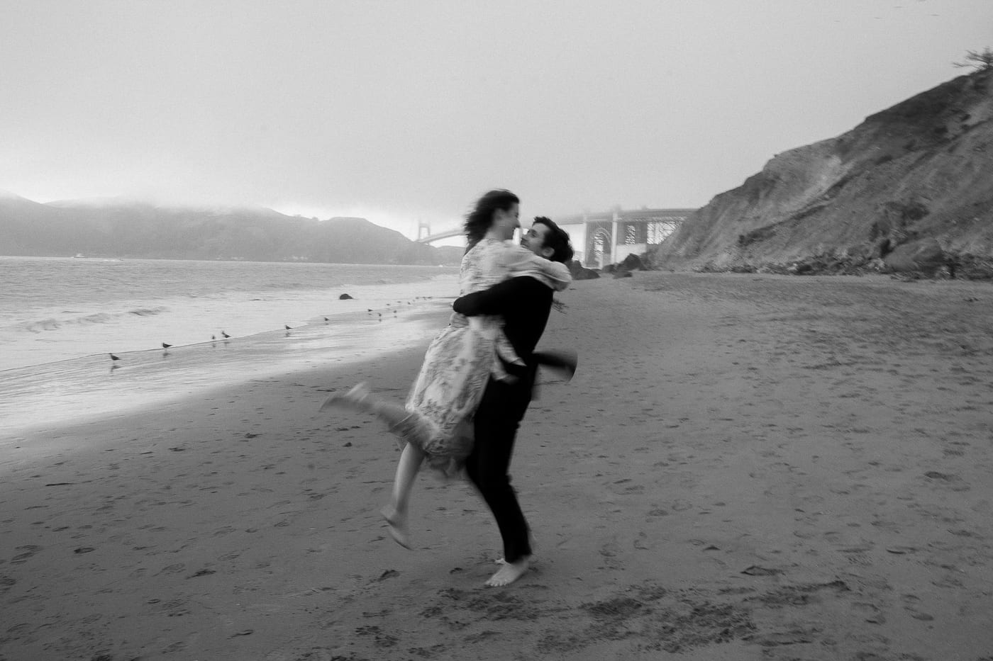 AUDRA AND CHRIS (Beach photoshoot at the Golden gate bride, San Francisco, California)