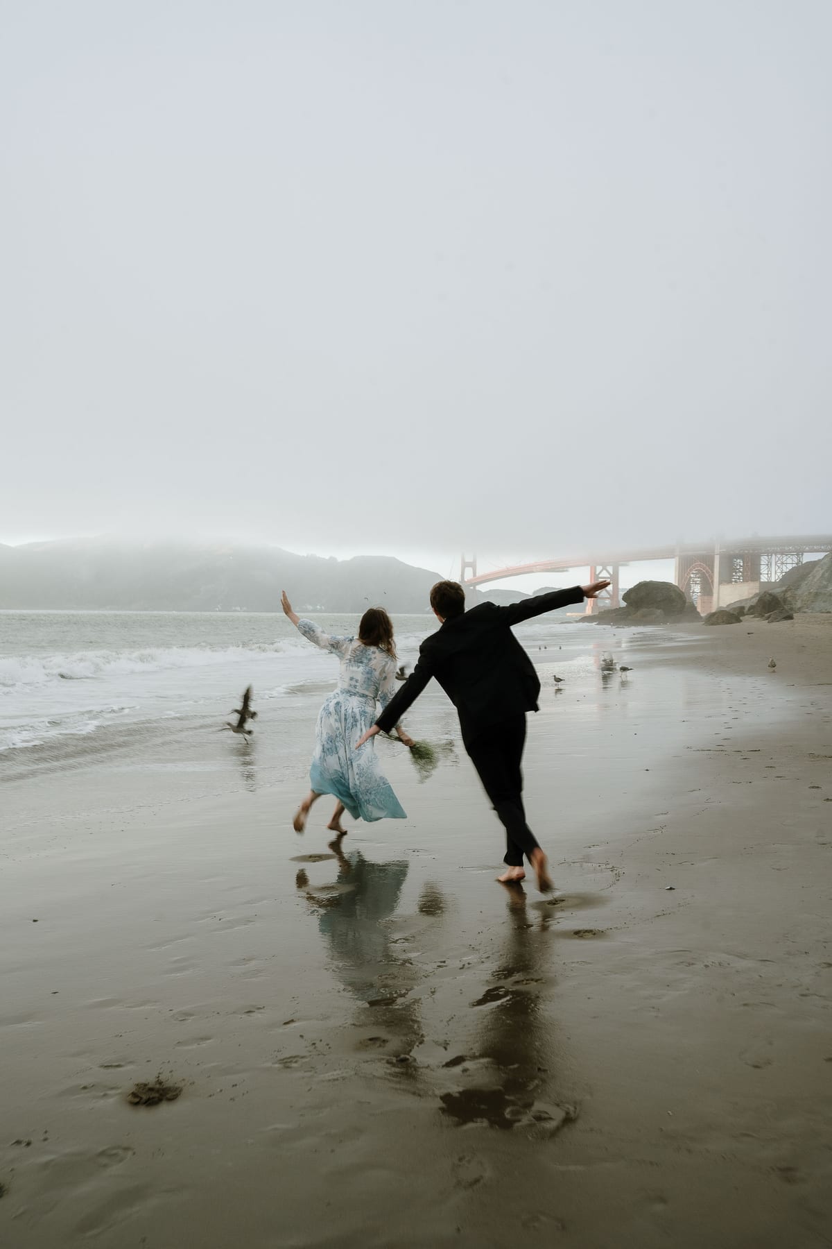 AUDRA AND CHRIS (Beach photoshoot at the Golden gate bride, San Francisco, California)