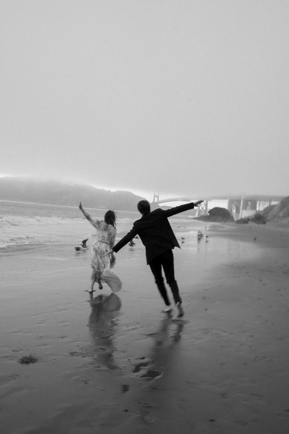AUDRA AND CHRIS (Beach photoshoot at the Golden gate bride, San Francisco, California)