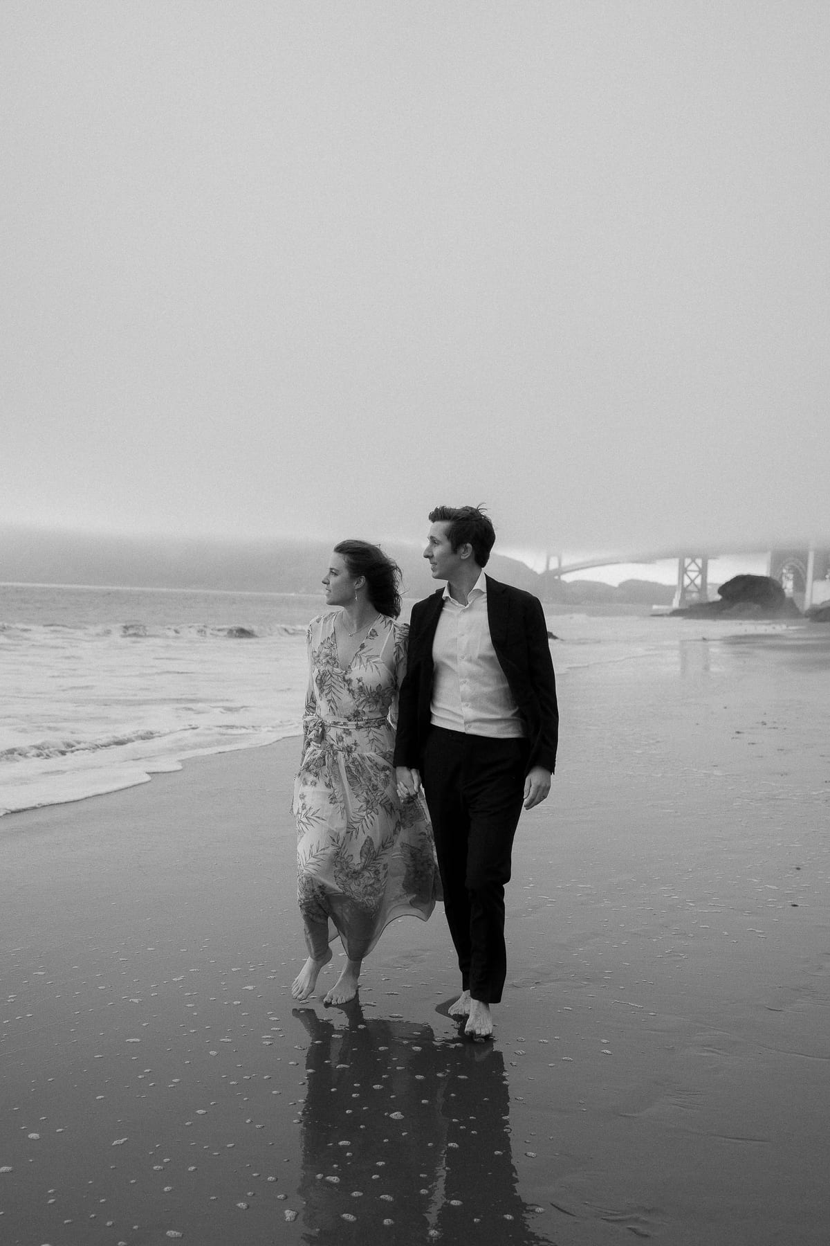 AUDRA AND CHRIS (Beach photoshoot at the Golden gate bride, San Francisco, California)