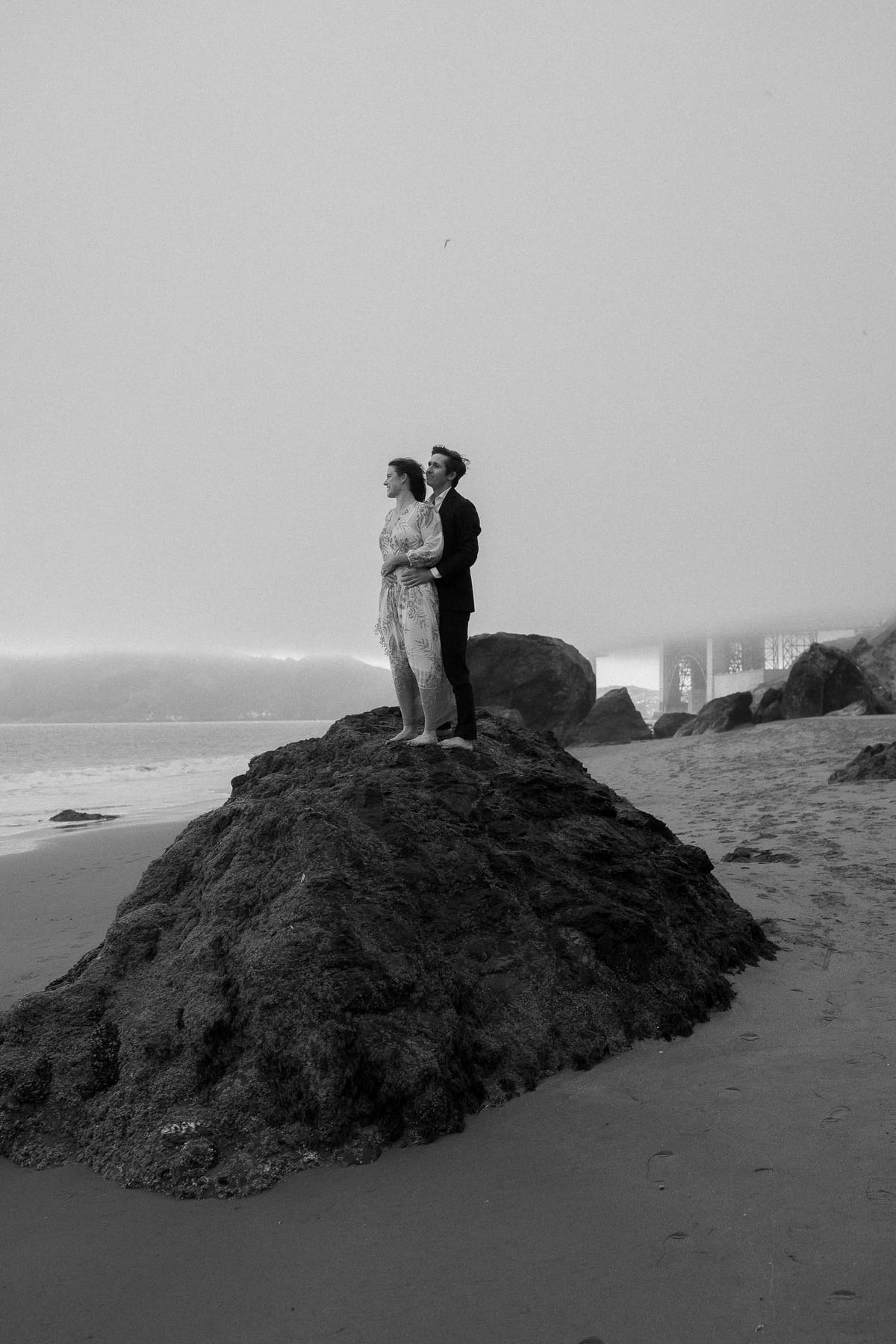 AUDRA AND CHRIS (Beach photoshoot at the Golden gate bride, San Francisco, California)
