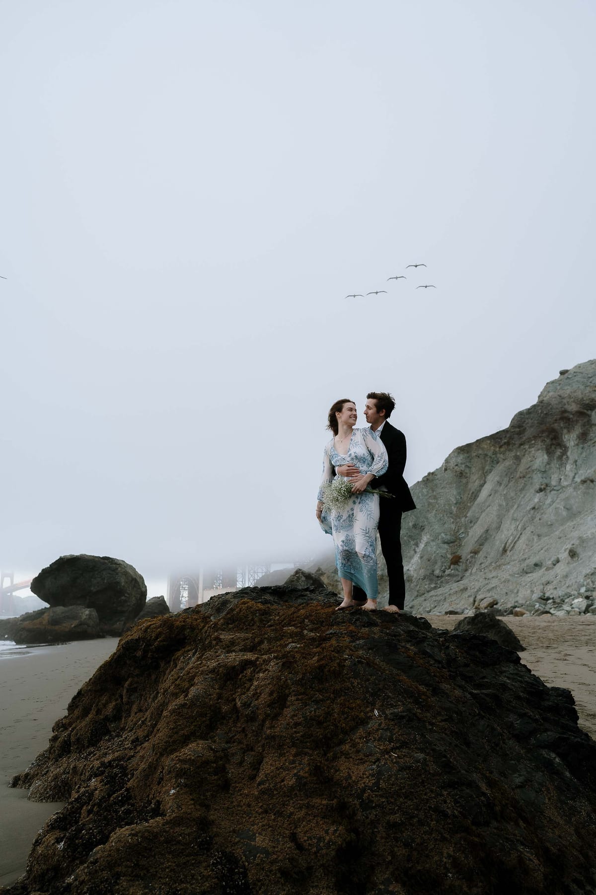 AUDRA AND CHRIS (Beach photoshoot at the Golden gate bride, San Francisco, California)