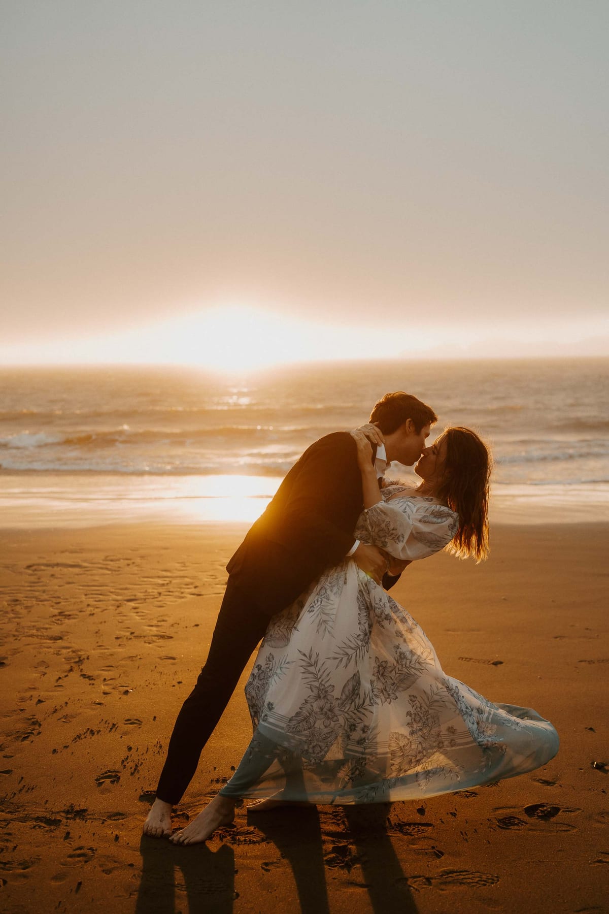 AUDRA AND CHRIS (Beach photoshoot at the Golden gate bride, San Francisco, California)