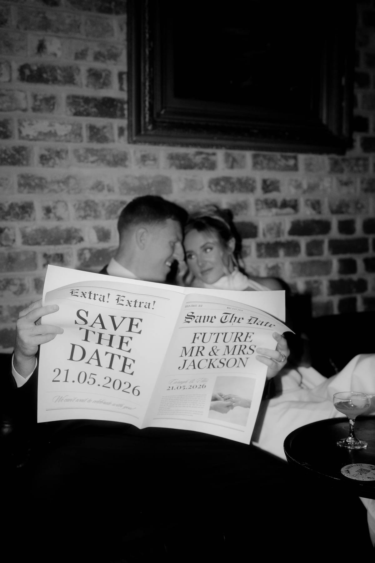 ELLIS AND CARAGH (Save the date Engagement photoshoot at Merivale venue, Sydney)