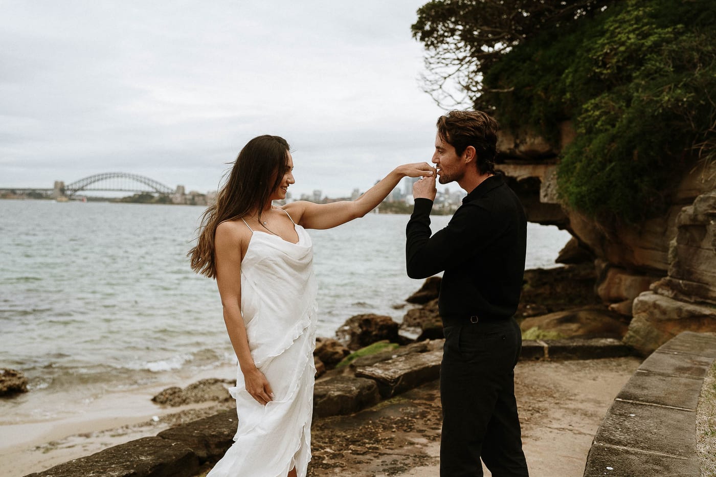 JOHN AND EMILY (Engagement photoshoot at Bradley's head, North Sydney)