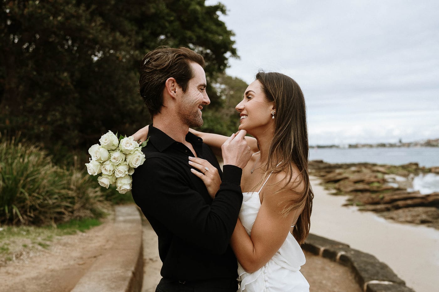 JOHN AND EMILY (Engagement photoshoot at Bradley's head, North Sydney)