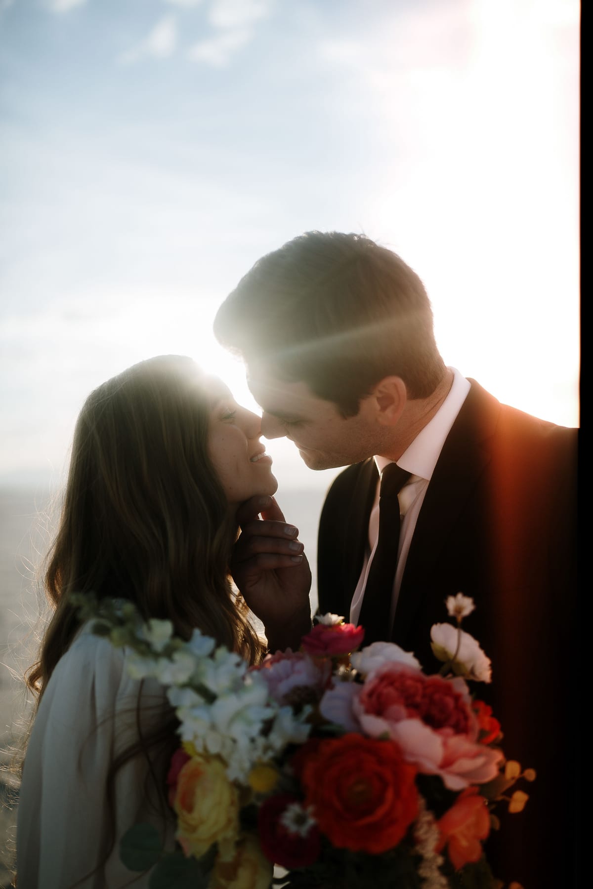 ELAINA AND BRIGGS (Elopement photoshoot at the Bonneville salt flats, UTAH, USA)