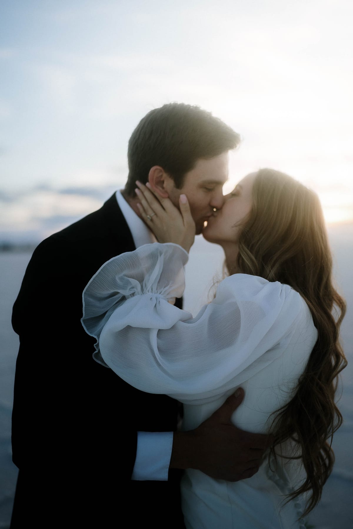 ELAINA AND BRIGGS (Elopement photoshoot at the Bonneville salt flats, UTAH, USA)