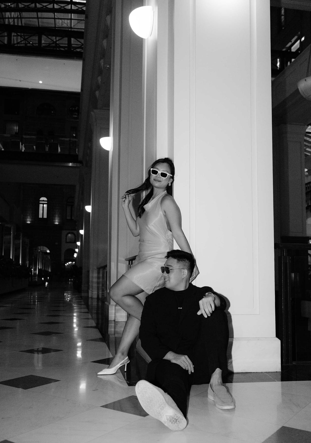 LEO AND CHARMAINE (Pre-wedding flash photoshoot at Fullerton hotel, Sydney)