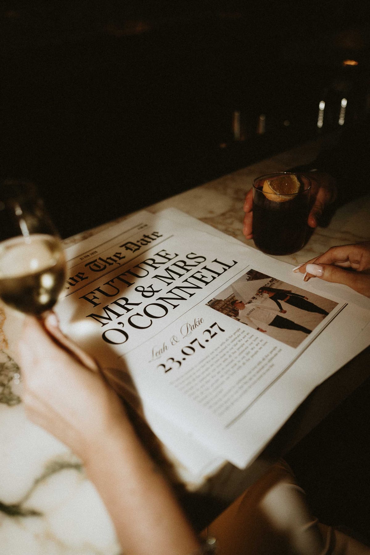 LEAH AND PATRICK (Save the date photoshoot at Bar Tilda, Sydney)