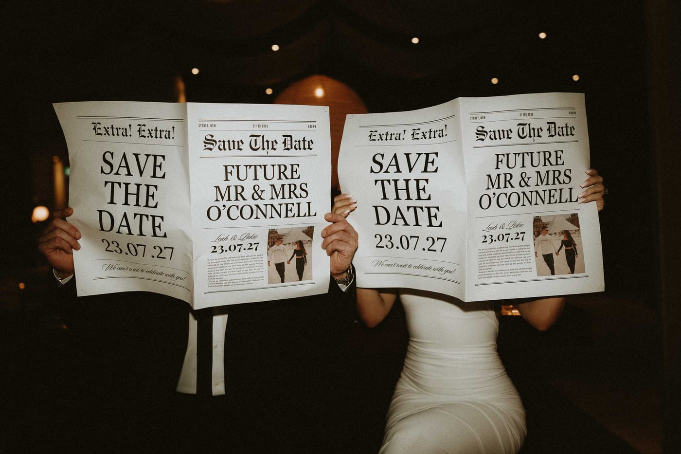 LEAH AND PATRICK (Save the date photoshoot at Bar Tilda, Sydney)