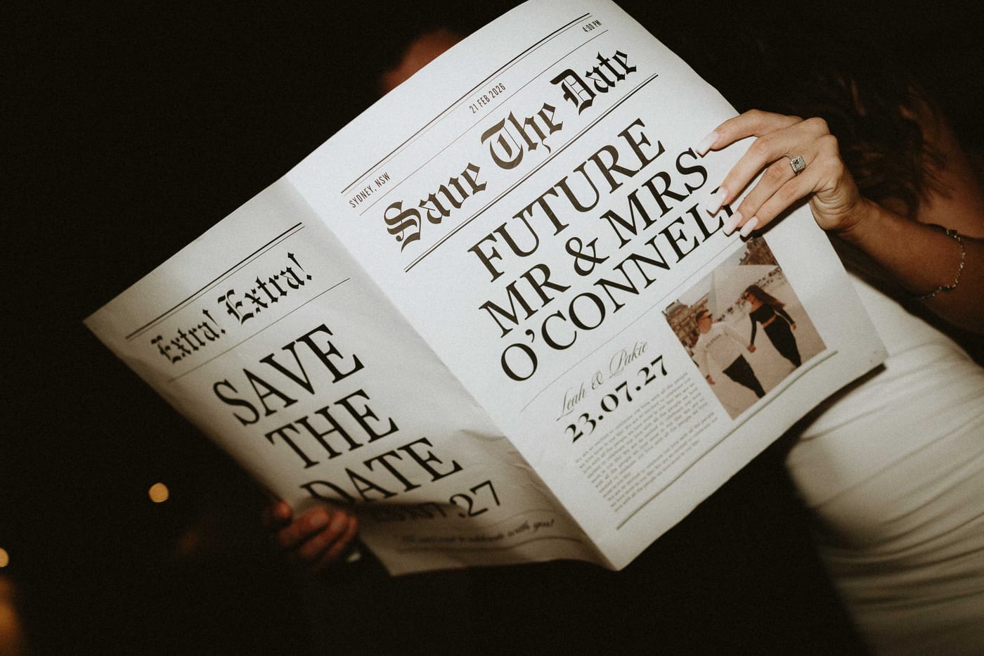 LEAH AND PATRICK (Save the date photoshoot at Bar Tilda, Sydney)