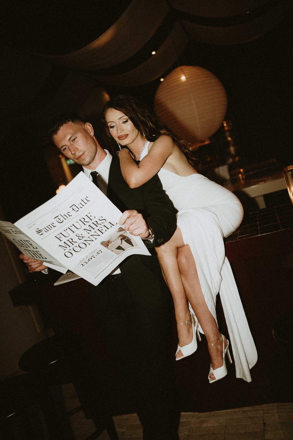 LEAH AND PATRICK (Save the date photoshoot at Bar Tilda, Sydney)