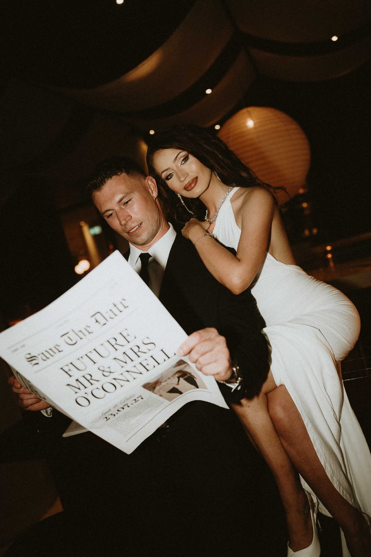 LEAH AND PATRICK (Save the date photoshoot at Bar Tilda, Sydney)