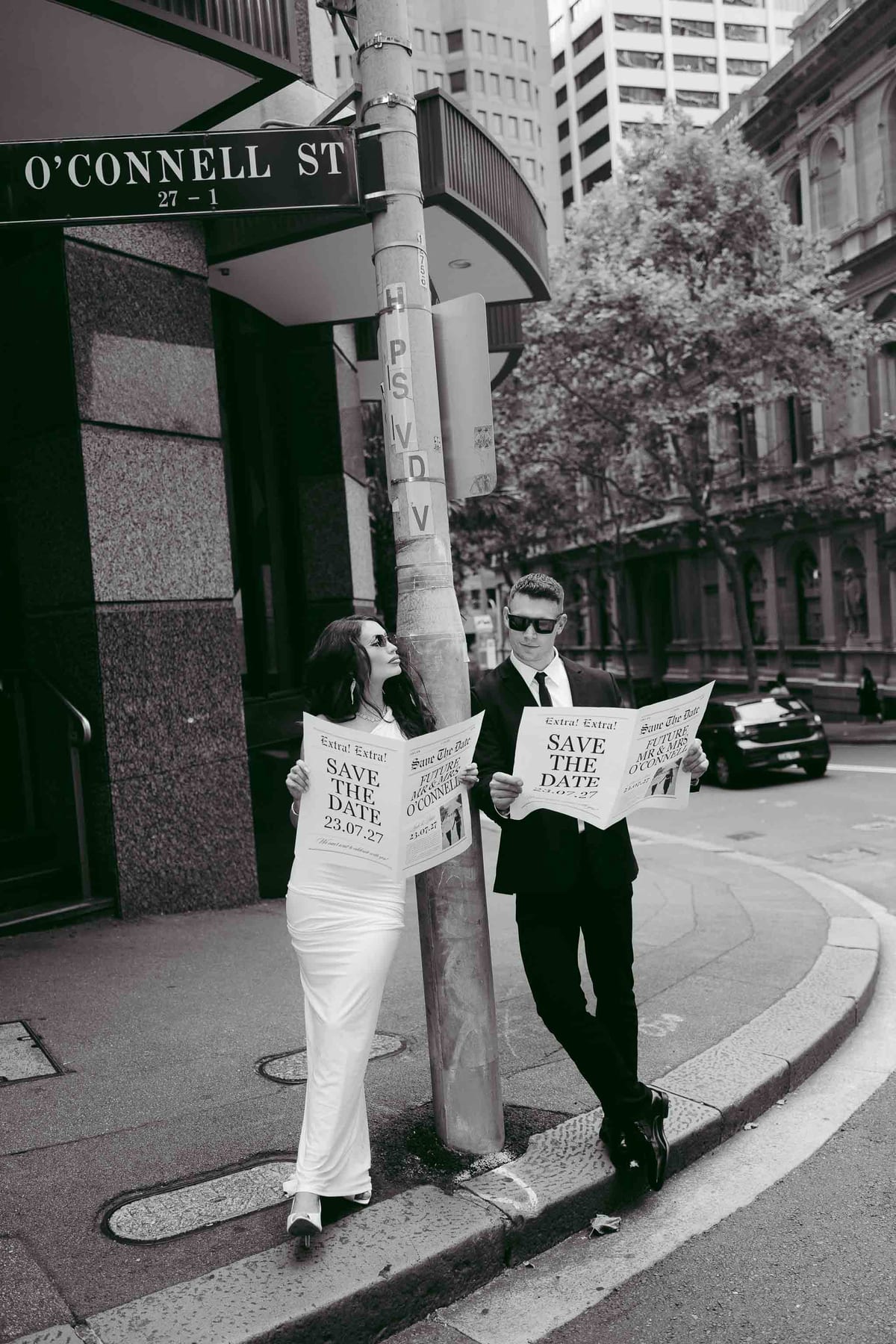 LEAH AND PATRICK (Save the date photoshoot at Bar Tilda, Sydney)