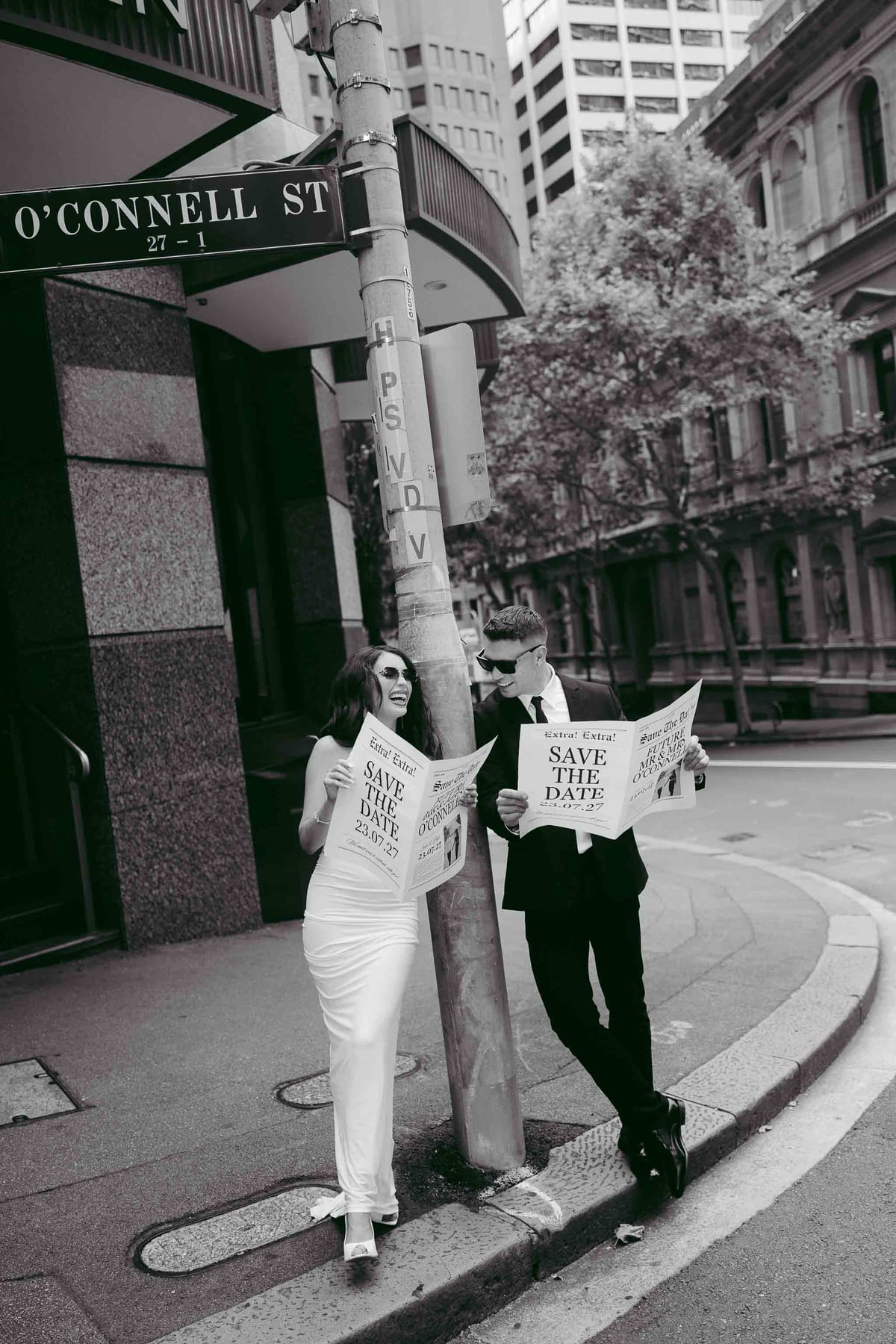LEAH AND PATRICK (Save the date photoshoot at Bar Tilda, Sydney)