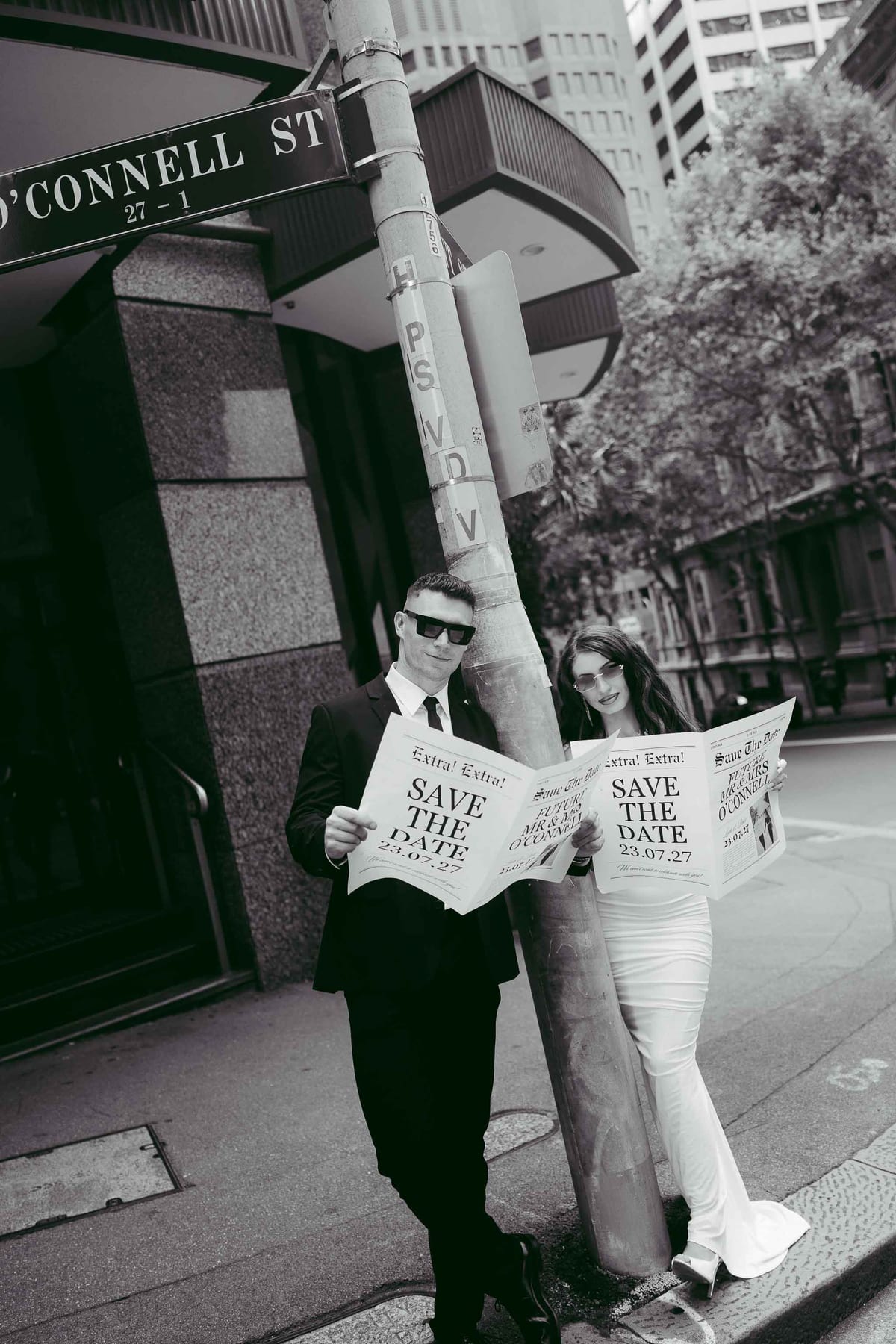 LEAH AND PATRICK (Save the date photoshoot at Bar Tilda, Sydney)