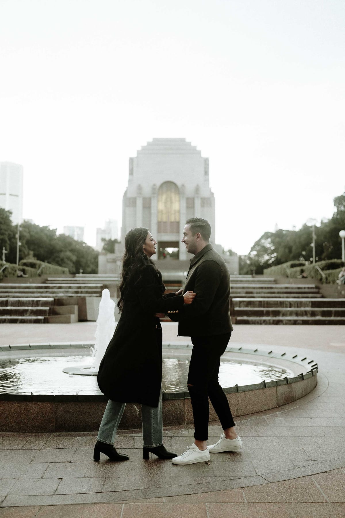 MITCH AND NICOLE (Pre-wedding photoshoot at the Museum Station and ANZAC Memorial Sydney)