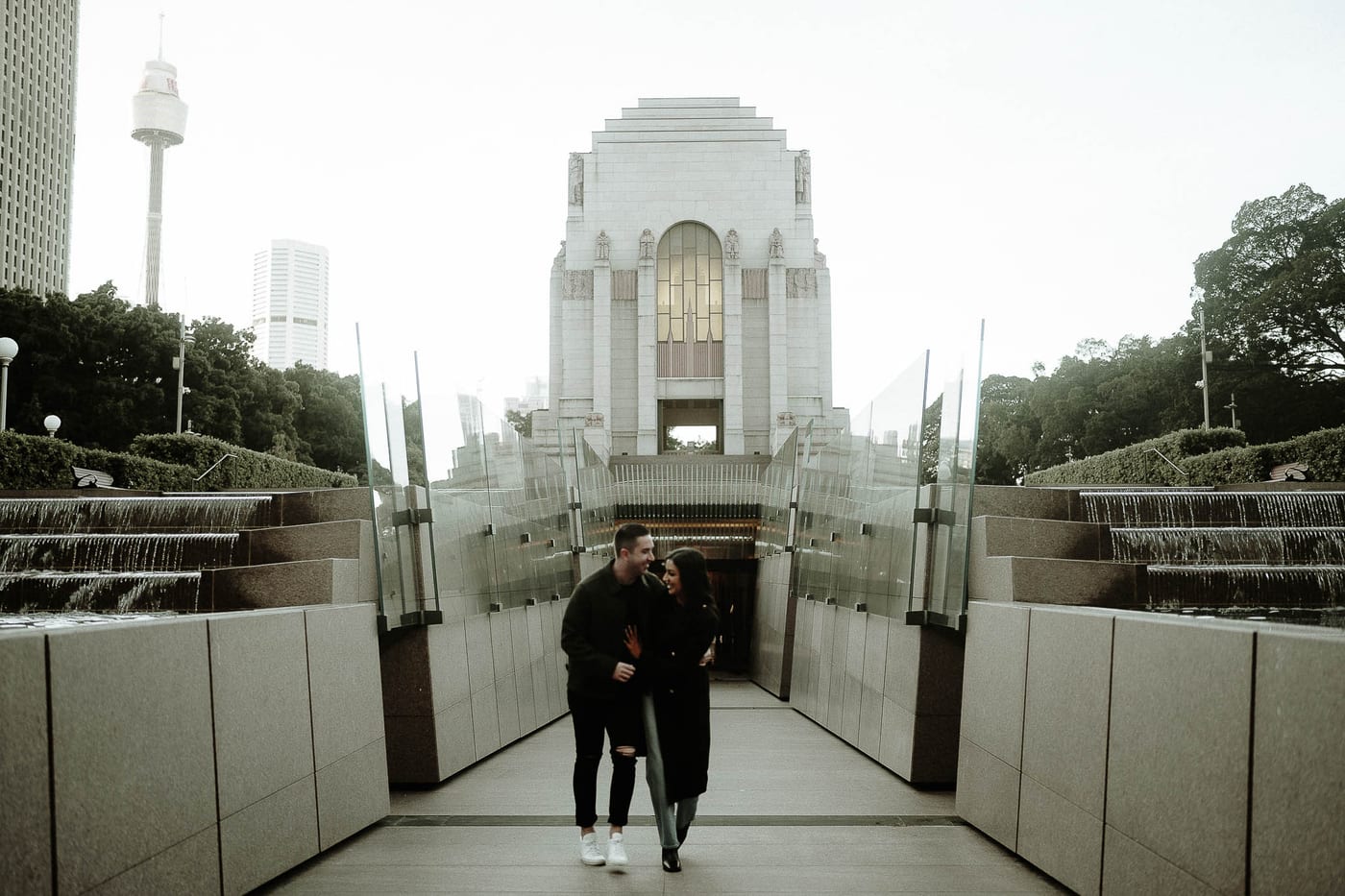 MITCH AND NICOLE (Pre-wedding photoshoot at the Museum Station and ANZAC Memorial Sydney)