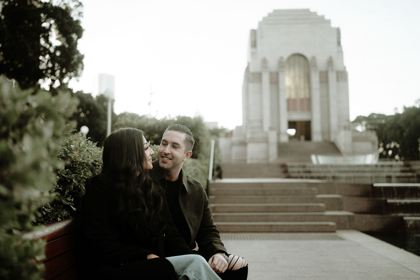 MITCH AND NICOLE (Pre-wedding photoshoot at the Museum Station and ANZAC Memorial Sydney)