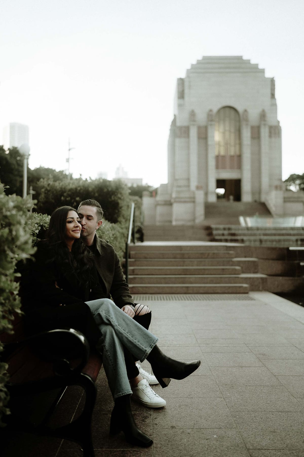 MITCH AND NICOLE (Pre-wedding photoshoot at the Museum Station and ANZAC Memorial Sydney)