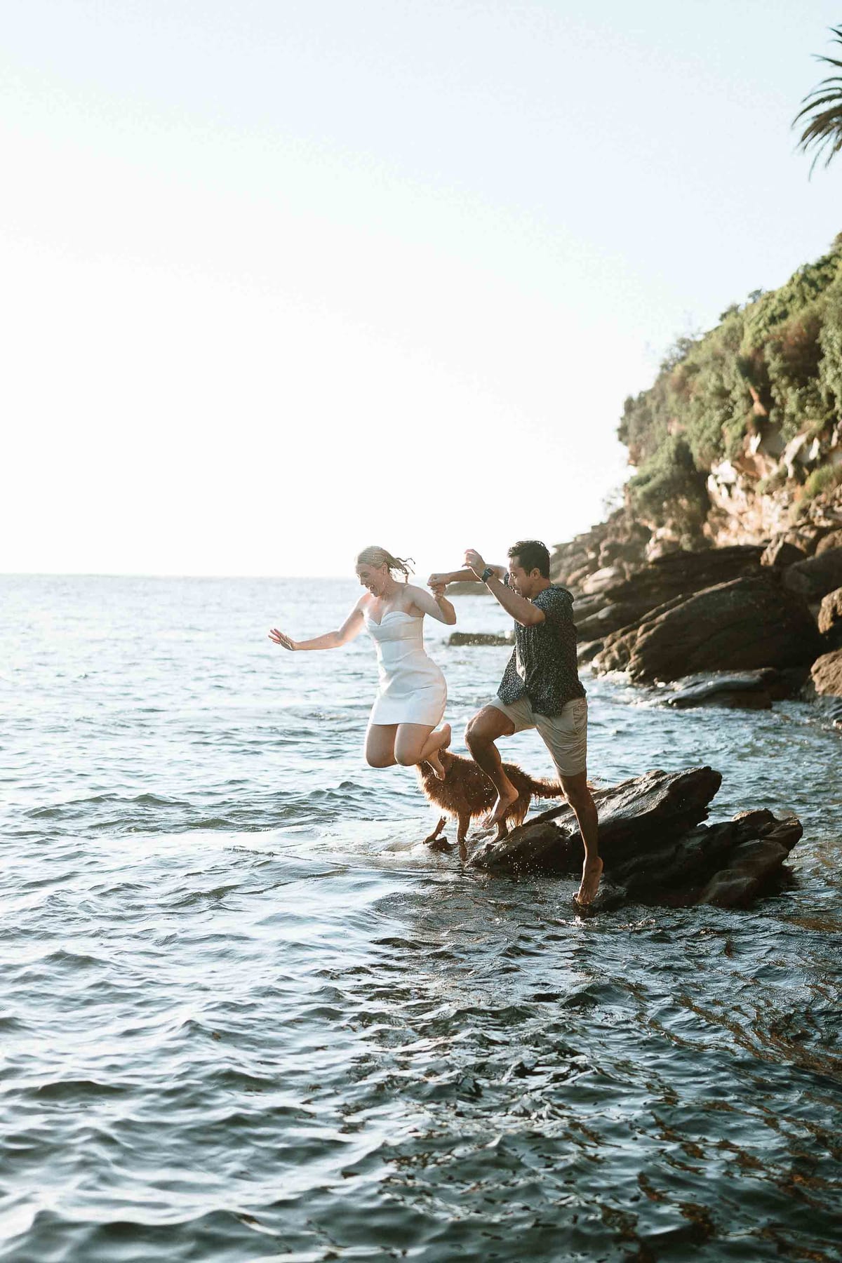 NICOLA AND JASON (Half underwater photoshoot at Gordon's bay, Eastern beacches Sydney)