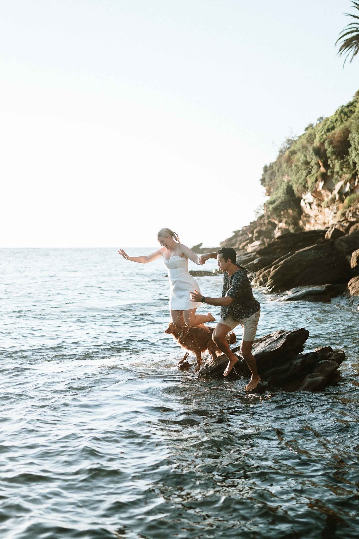 NICOLA AND JASON (Half underwater photoshoot at Gordon's bay, Eastern beacches Sydney)
