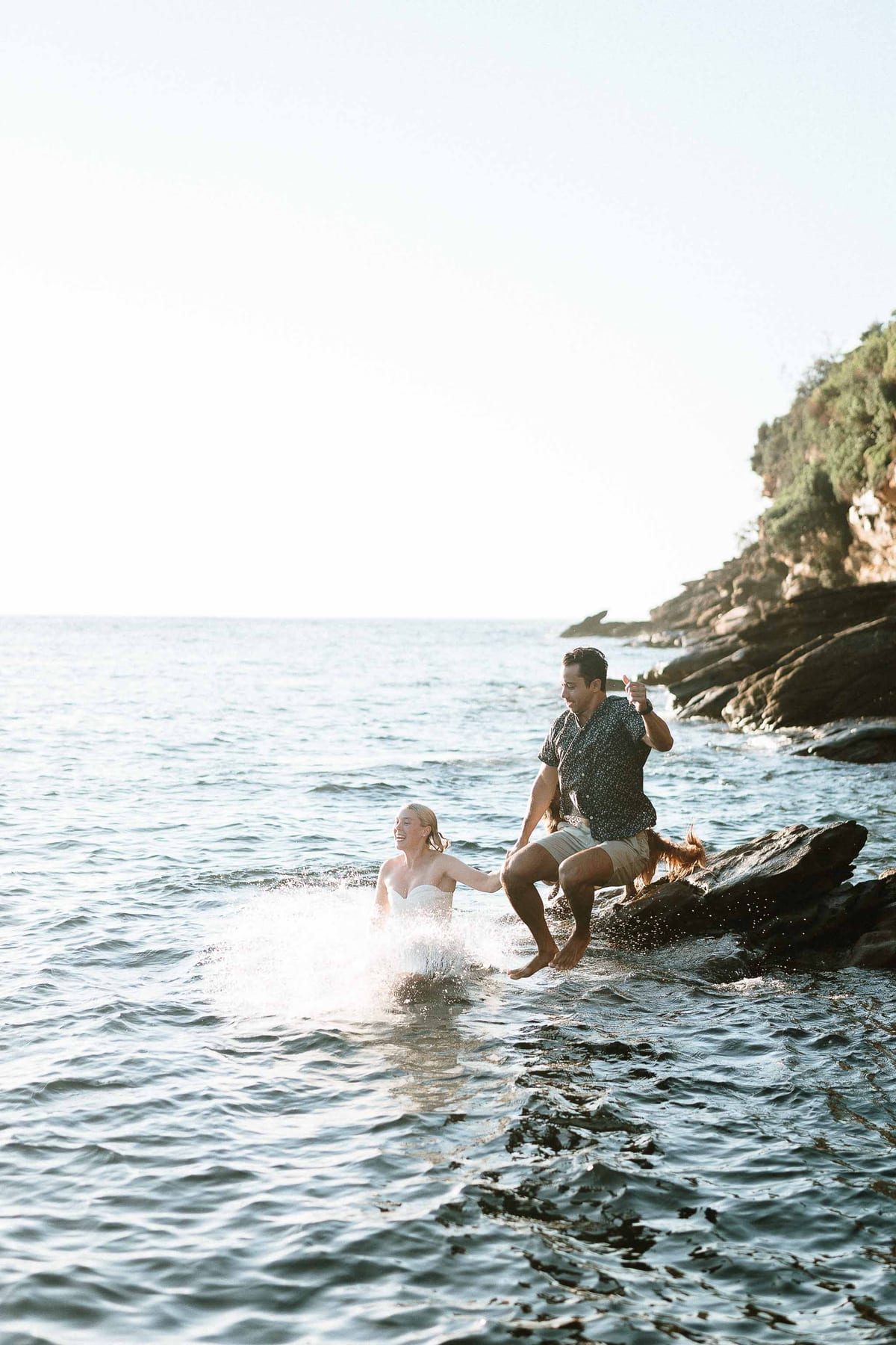 NICOLA AND JASON (Half underwater photoshoot at Gordon's bay, Eastern beacches Sydney)