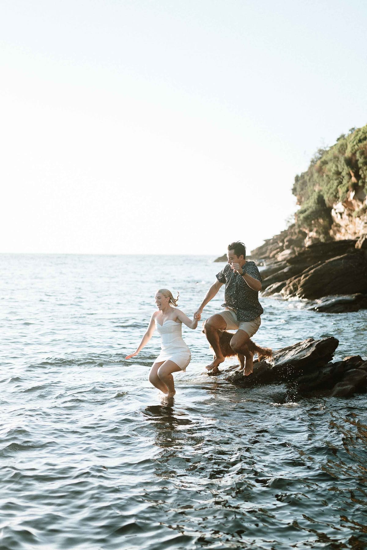NICOLA AND JASON (Half underwater photoshoot at Gordon's bay, Eastern beacches Sydney)
