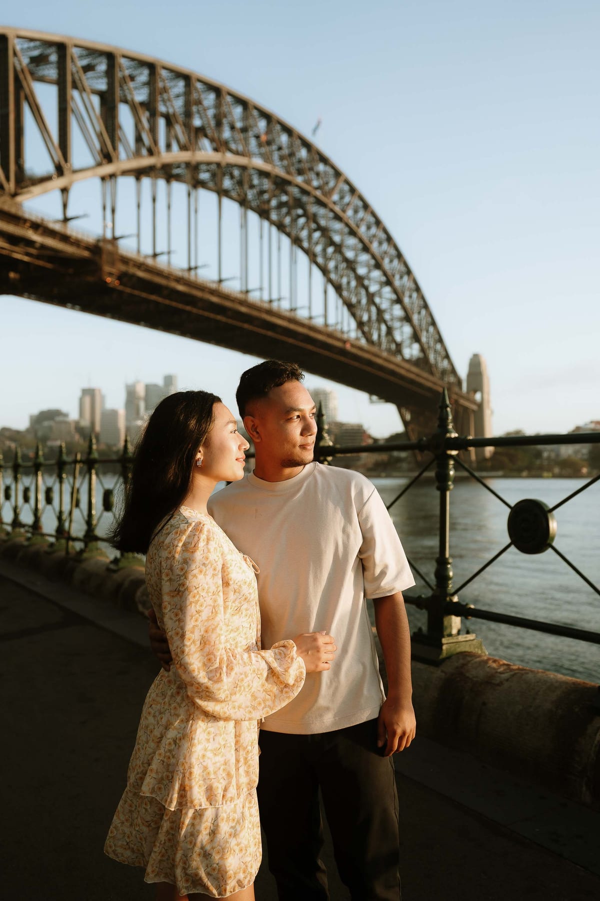 PRERANAH AND PARIWESH (Sunrise engagement photoshoot at the Circular quay, Sydney)