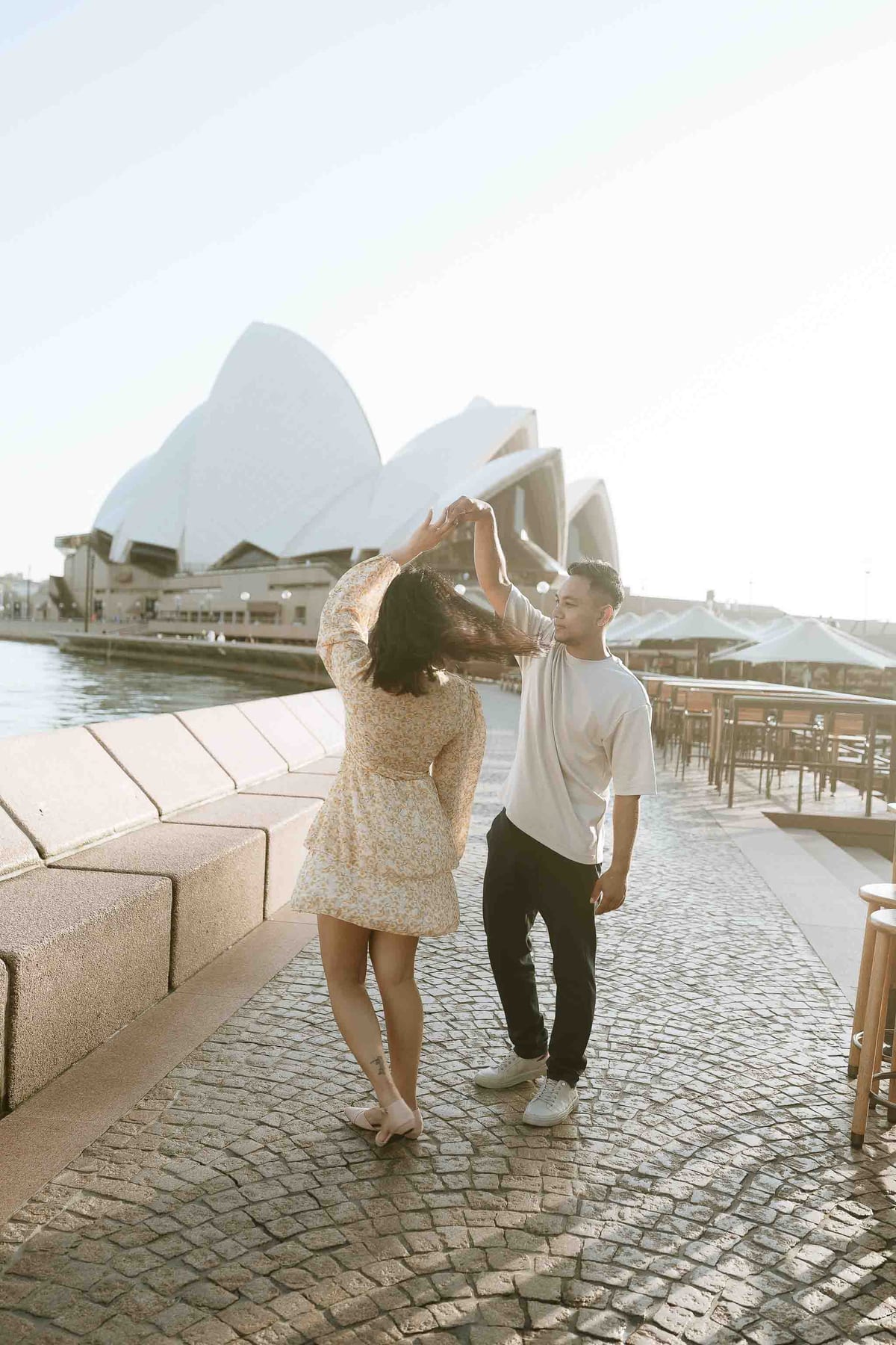 PRERANAH AND PARIWESH (Sunrise engagement photoshoot at the Circular quay, Sydney)
