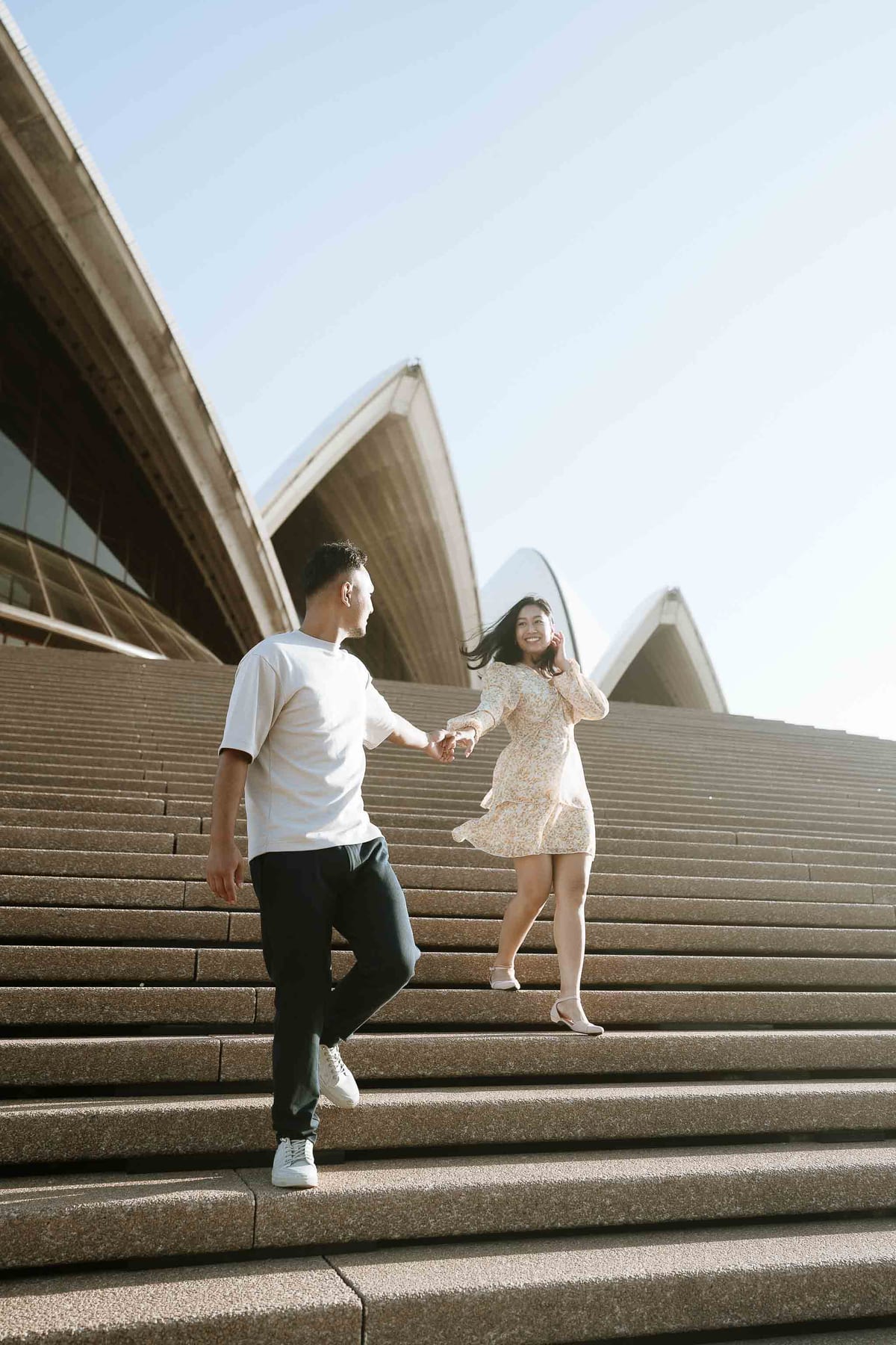 PRERANAH AND PARIWESH (Sunrise engagement photoshoot at the Circular quay, Sydney)