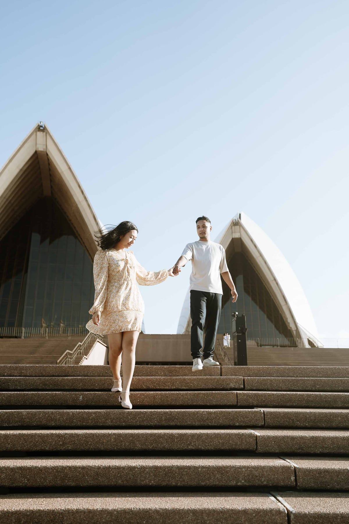 PRERANAH AND PARIWESH (Sunrise engagement photoshoot at the Circular quay, Sydney)
