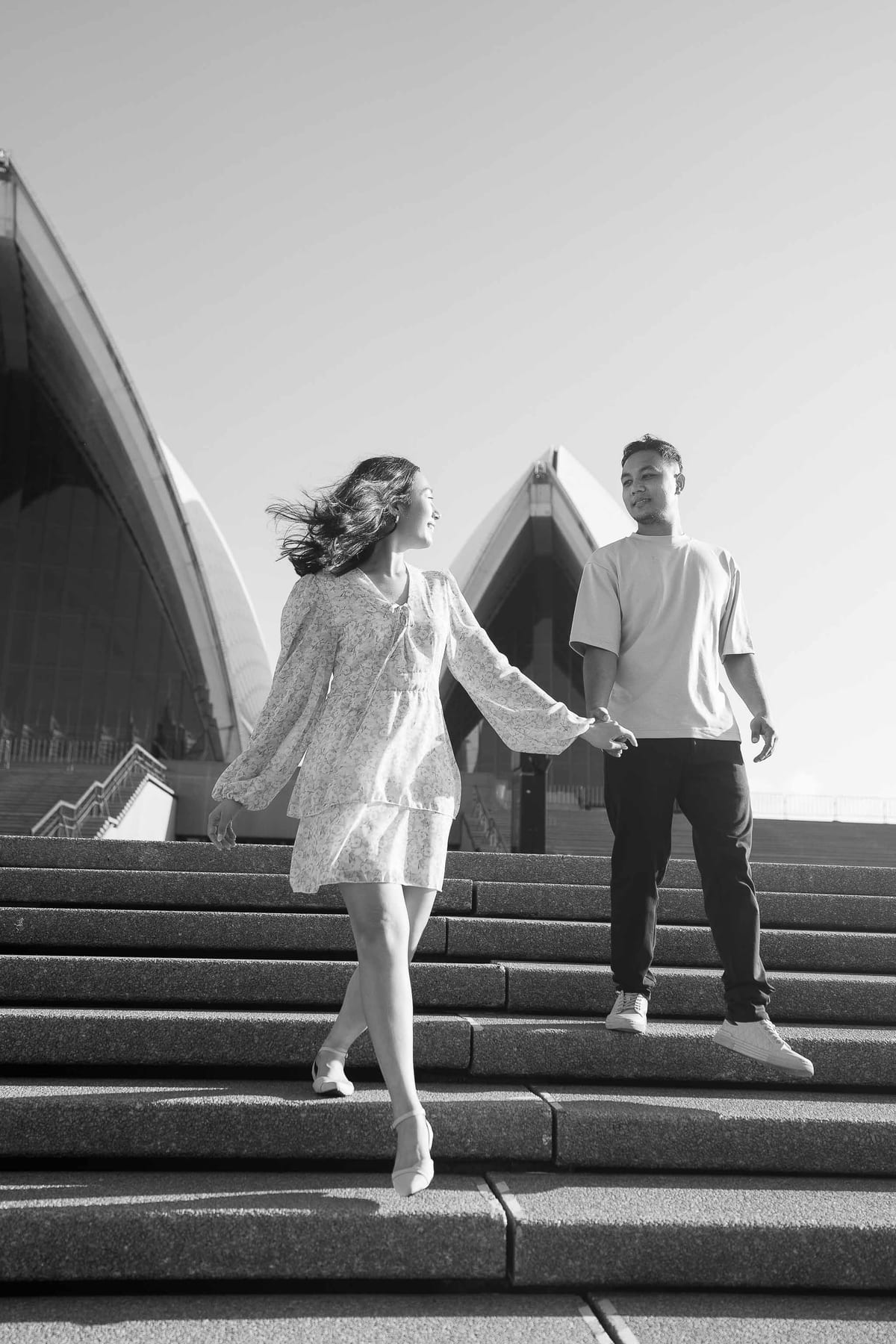 PRERANAH AND PARIWESH (Sunrise engagement photoshoot at the Circular quay, Sydney)