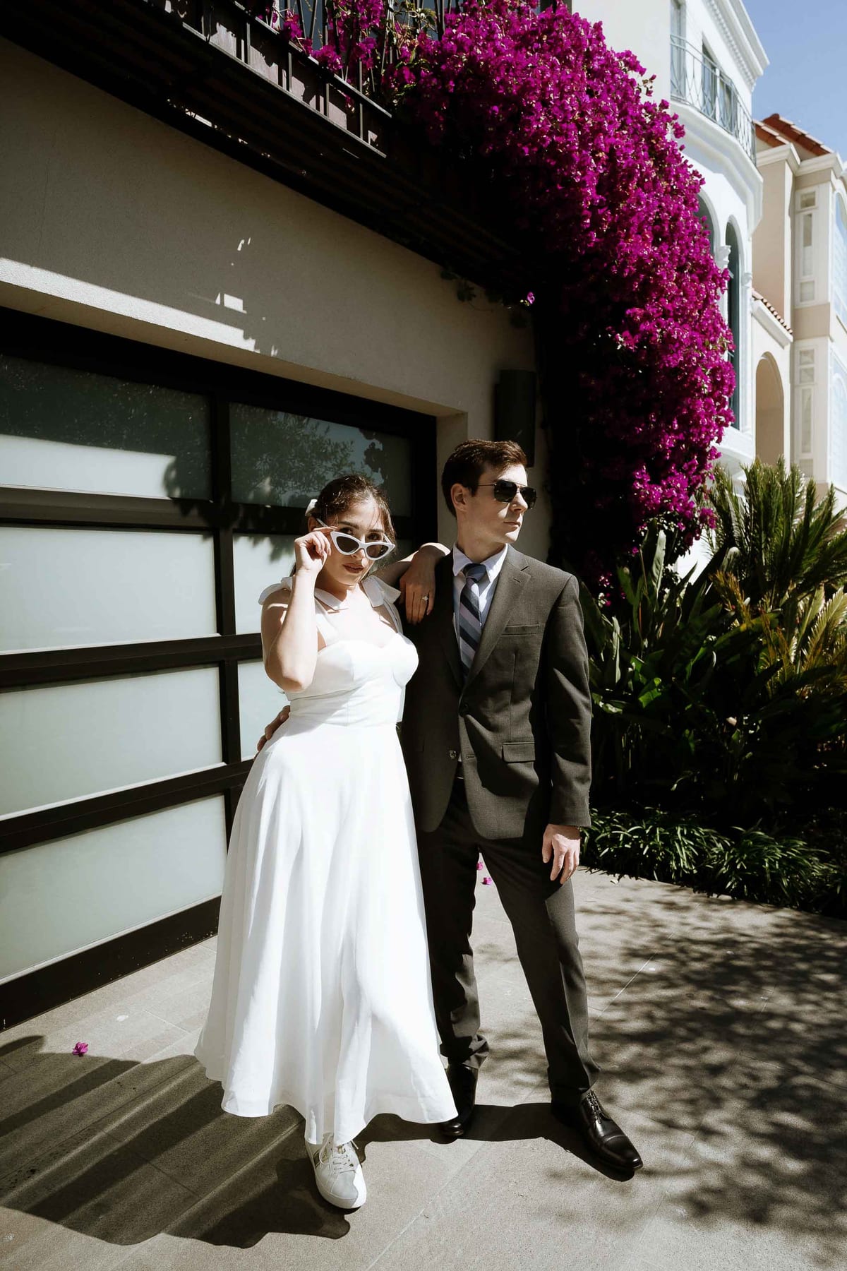 Elopement photoshoot at the Palace of fine arts, San Francisco, CA, USA