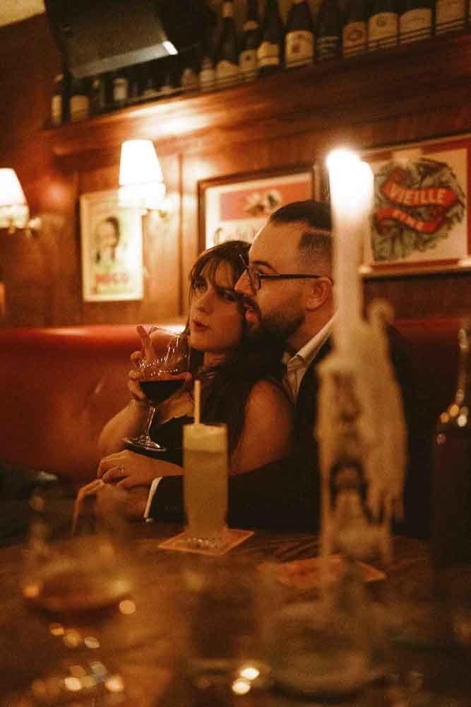 SAMANTHA AND JEREMY (Couple photoshoot at the Restaurant Hubert and Martin Place)