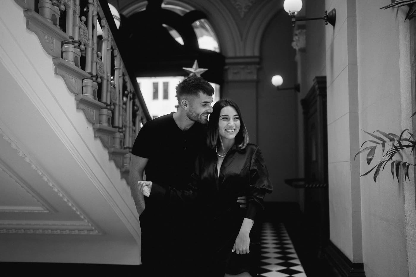 SASKIA AND MAURI (Christmas couple photoshoot at the Fullerton hotel, Martin place)