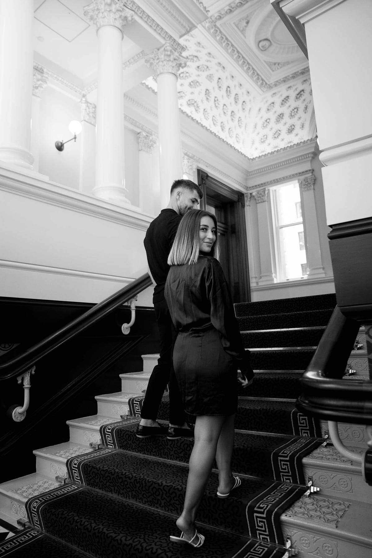 SASKIA AND MAURI (Christmas couple photoshoot at the Fullerton hotel, Martin place)