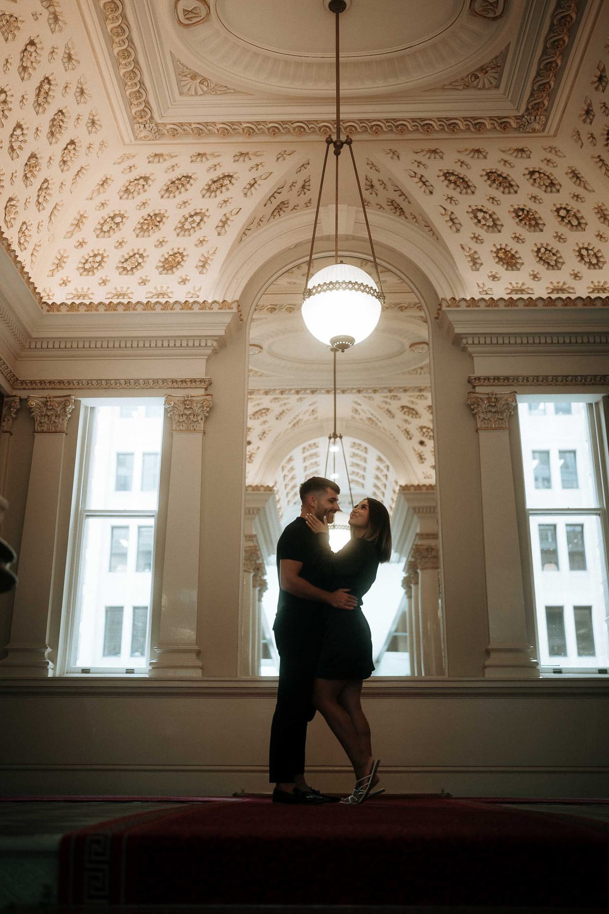 SASKIA AND MAURI (Christmas couple photoshoot at the Fullerton hotel, Martin place)