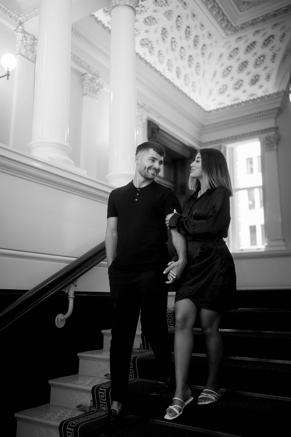 SASKIA AND MAURI (Christmas couple photoshoot at the Fullerton hotel, Martin place)