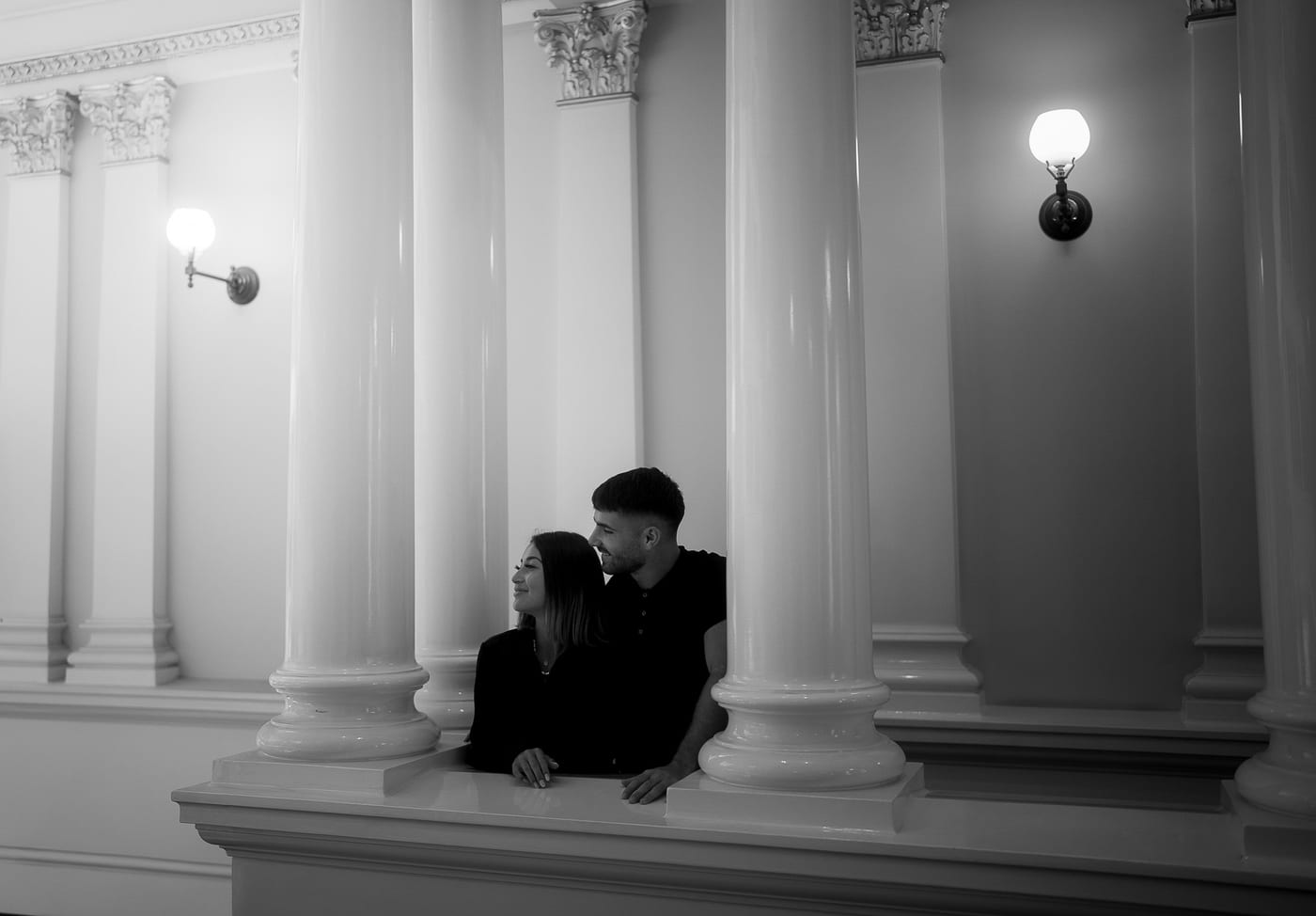SASKIA AND MAURI (Christmas couple photoshoot at the Fullerton hotel, Martin place)