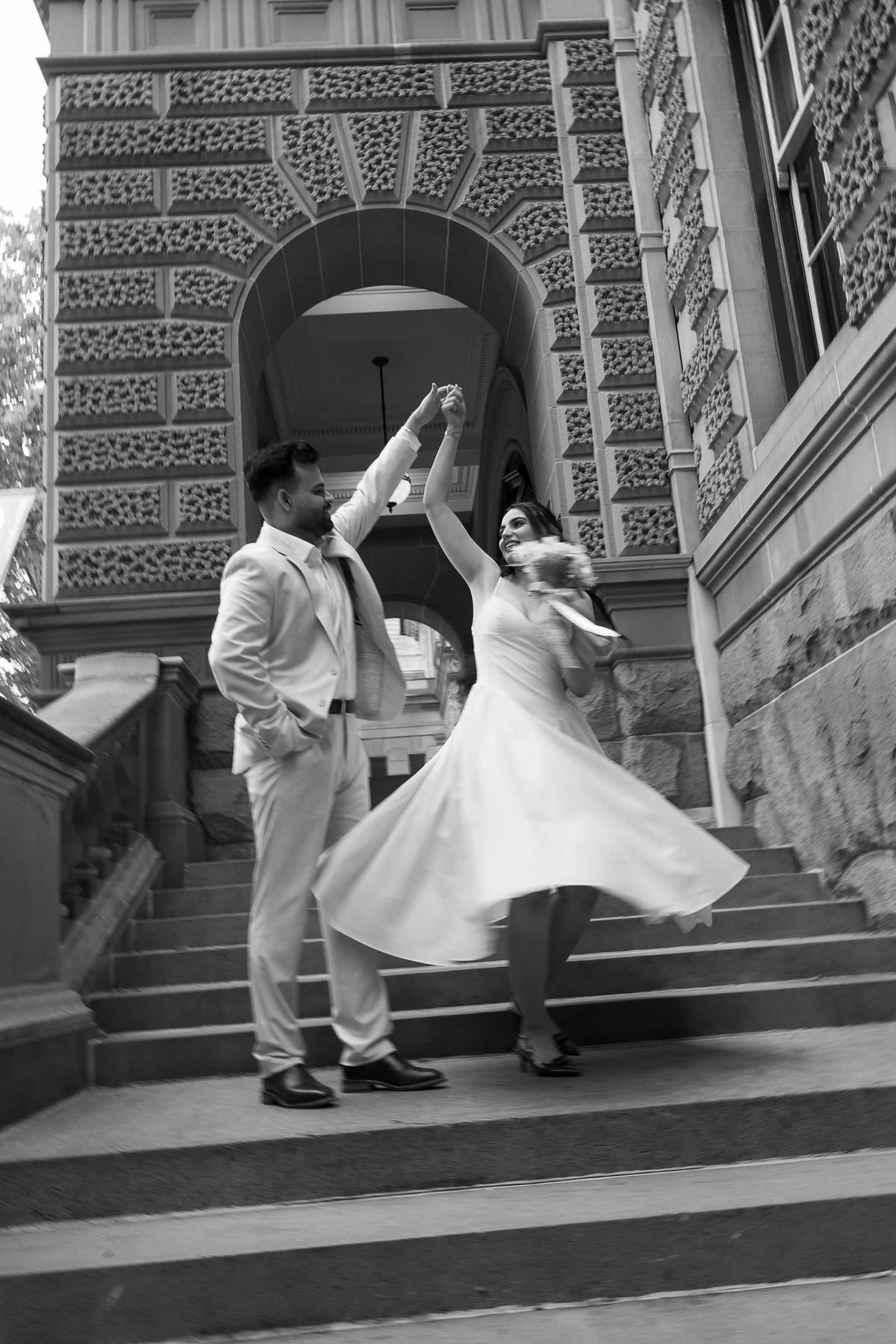 SUNREET AND PAVANAH (Pre-wedding photoshoot at the Martin Place, Royal Botanic Gardens and Conservatorium of Music Sydney)