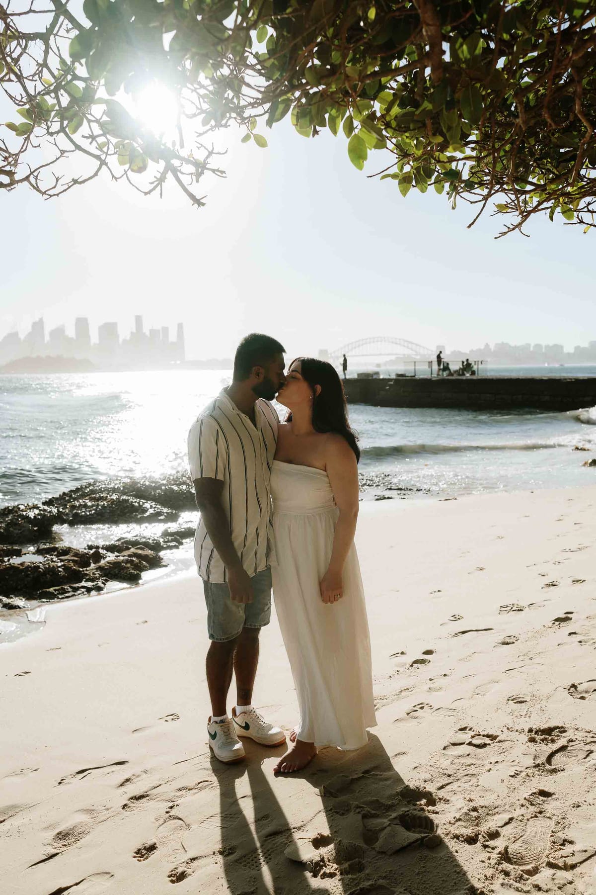 STEPHANIE AND SHANIL (Pre-wedding photoshoot at the Bradleys head, Mosman, North Sydney)